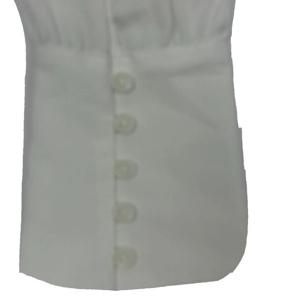 Free People - Cool & Clean Solid Button Down Shirt - White - Large - Worn 1 Time - Picture 7 of 9